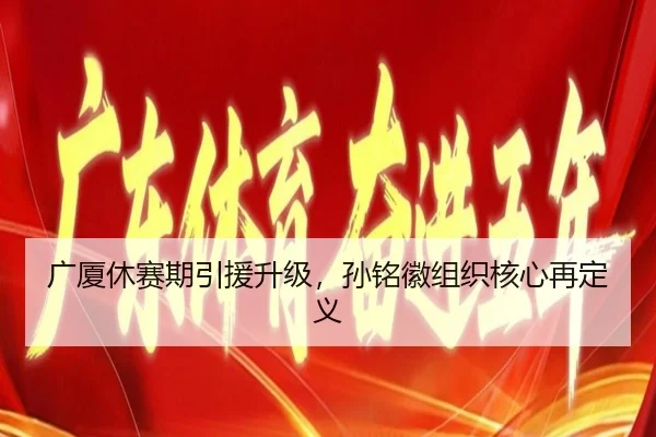 广厦休赛期引援升级，孙铭徽组织核心再定义